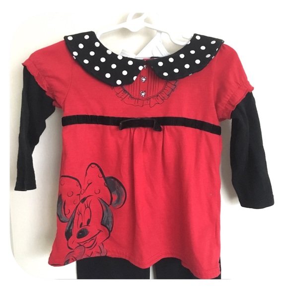 💗Girls Minnie Mouse 3 Piece Outfit Set - Picture 2 of 4